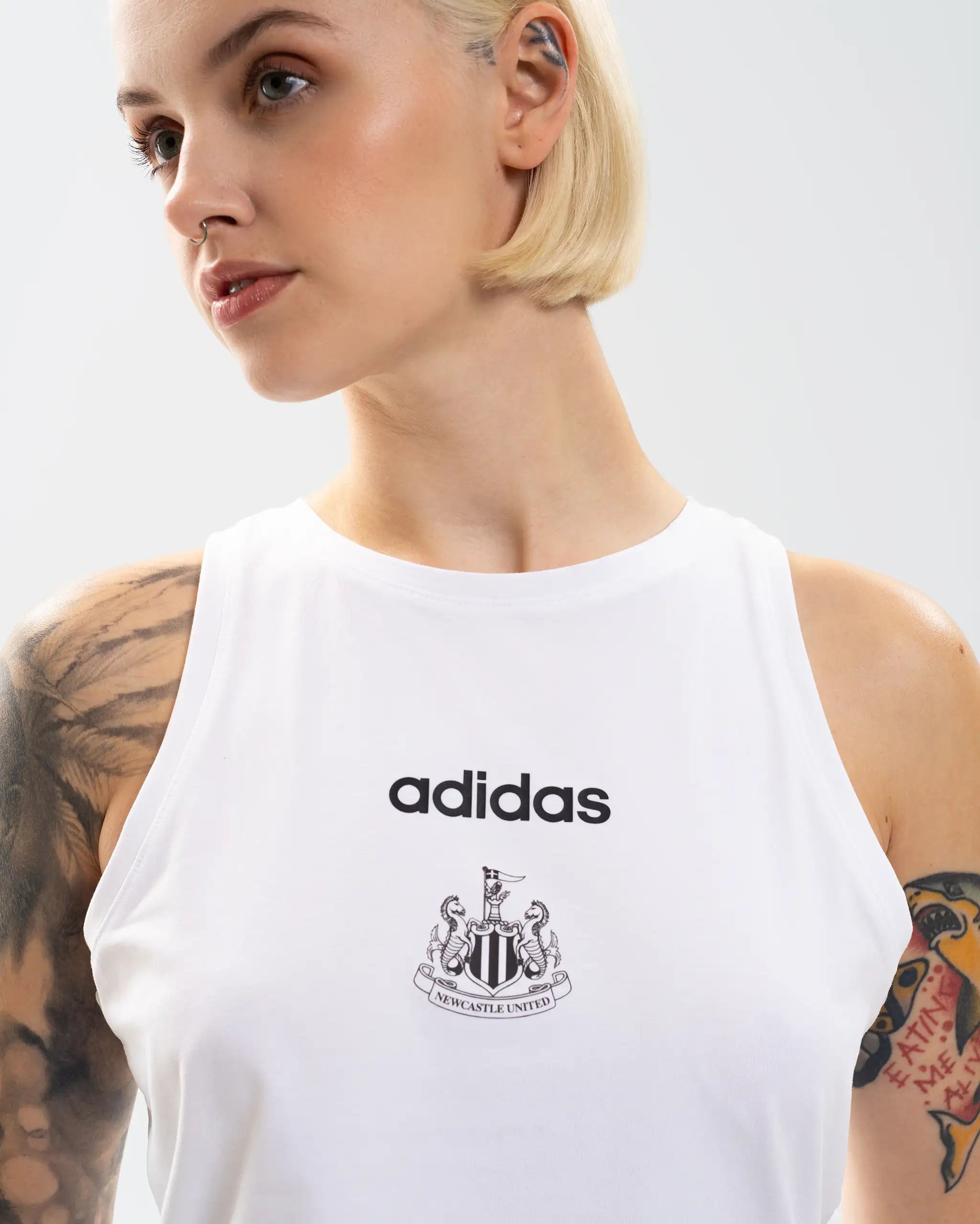 Newcastle United adidas Women's White Vest