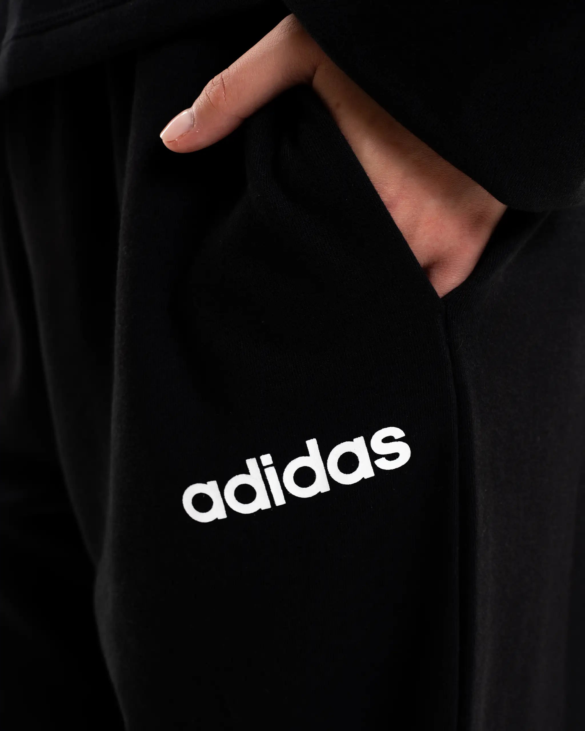 Newcastle United adidas Women's Black Cuffed Joggers