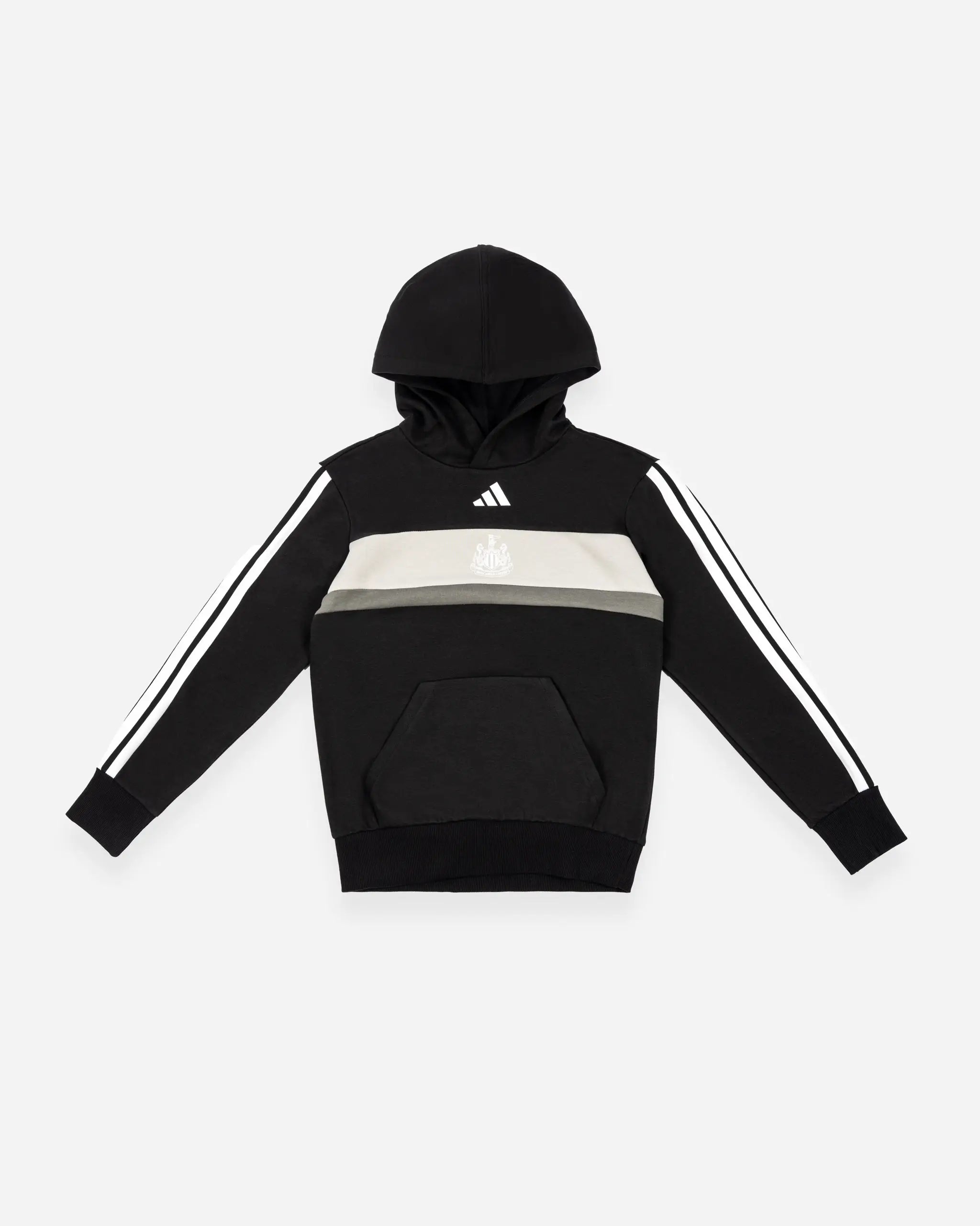 Newcastle United adidas Kids' Black Panel Hoodie