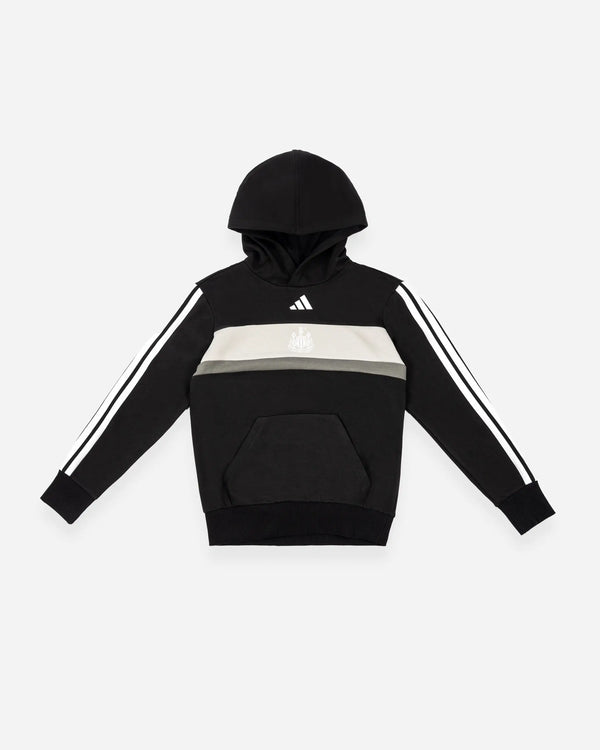 Newcastle United adidas Kids' Black Panel Hoodie