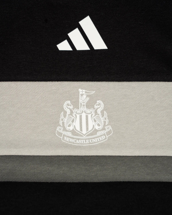 Newcastle United adidas Kids' Black Panel Hoodie