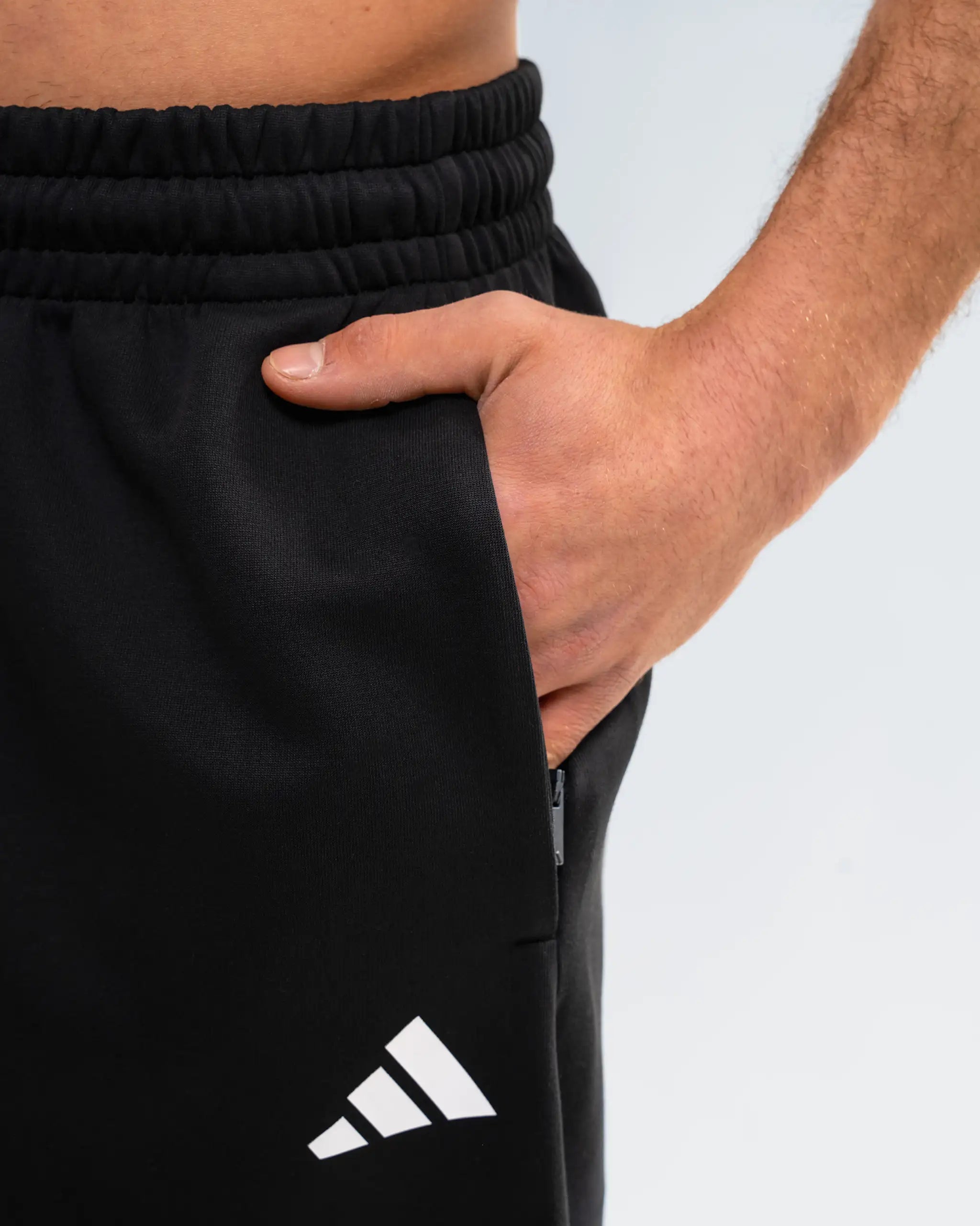 Newcastle United adidas Men's Black 3-Stripe Joggers