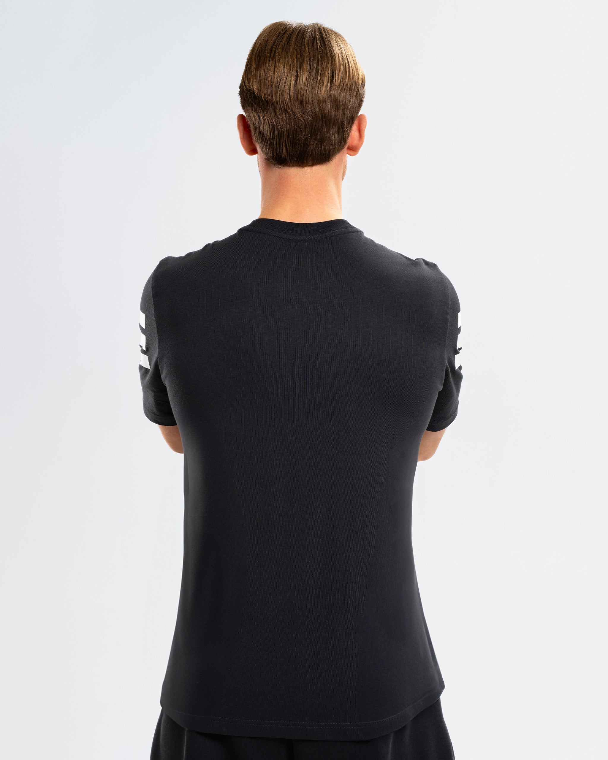 Newcastle United adidas 3-Stripe Black Tee