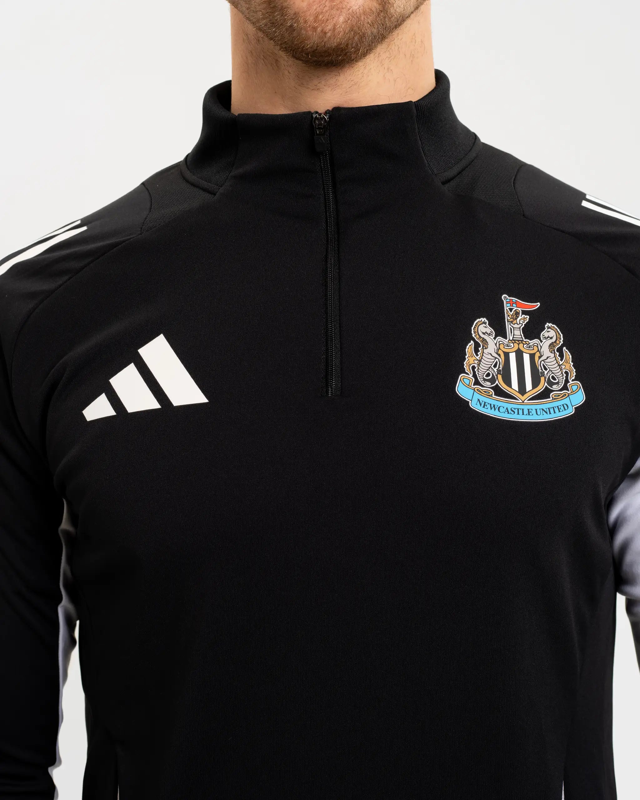 Newcastle United adidas 24/25 Black 1/4 Zip Training Top