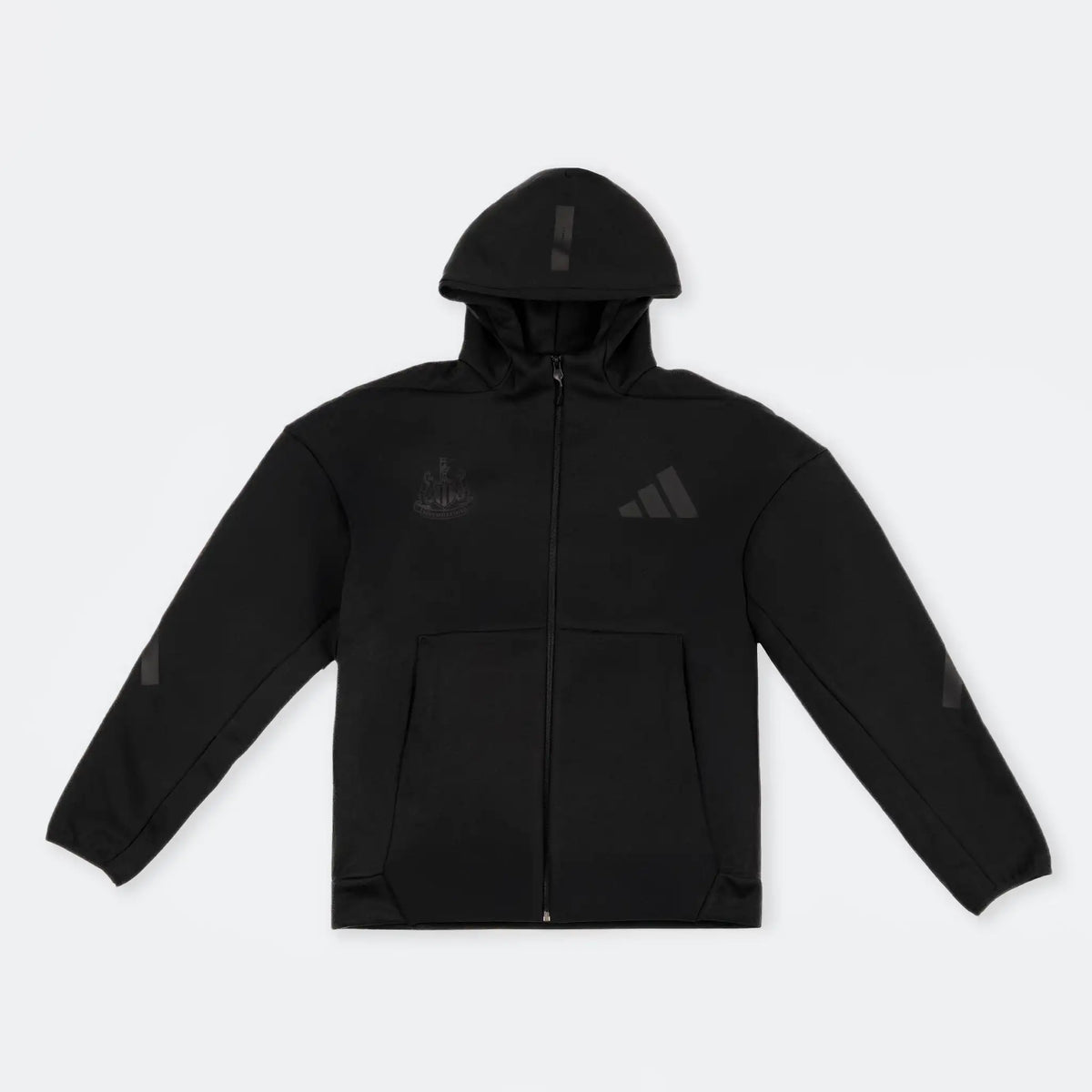 Newcastle United adidas Men's Z.N.E. Black Full Zip Hoodie