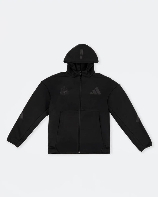 Newcastle United adidas Men's Z.N.E. Black Full Zip Hoodie