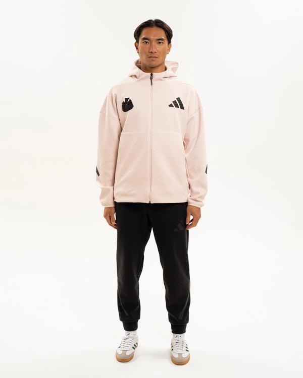 Newcastle United adidas Men's Z.N.E. Pink Full Zip Hoodie
