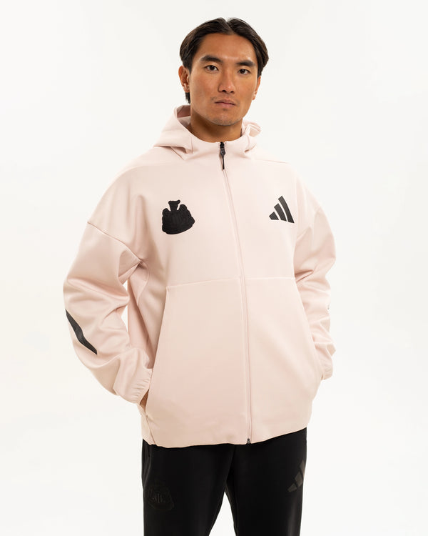 Newcastle United adidas Men's Z.N.E. Pink Full Zip Hoodie