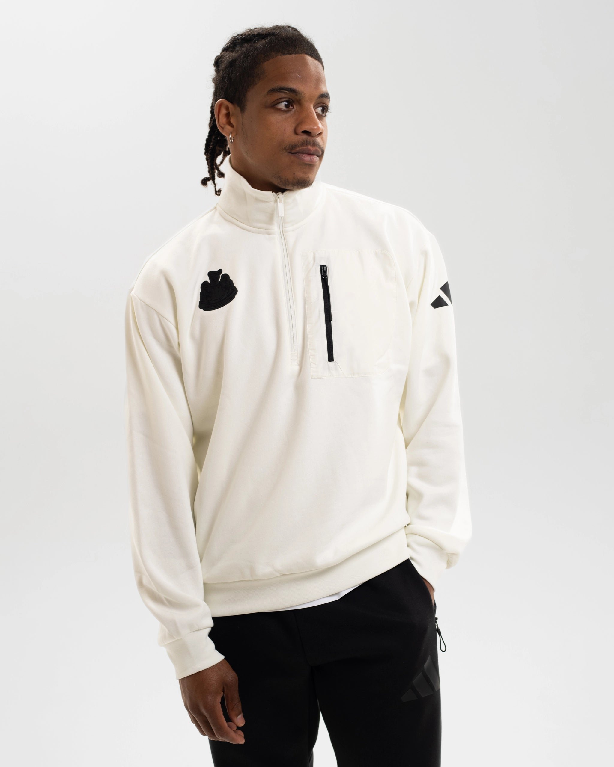 Newcastle United adidas Men's Off White Sweatshirt