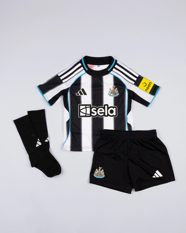 Newcastle United adidas 25/26 Home Mini Kit