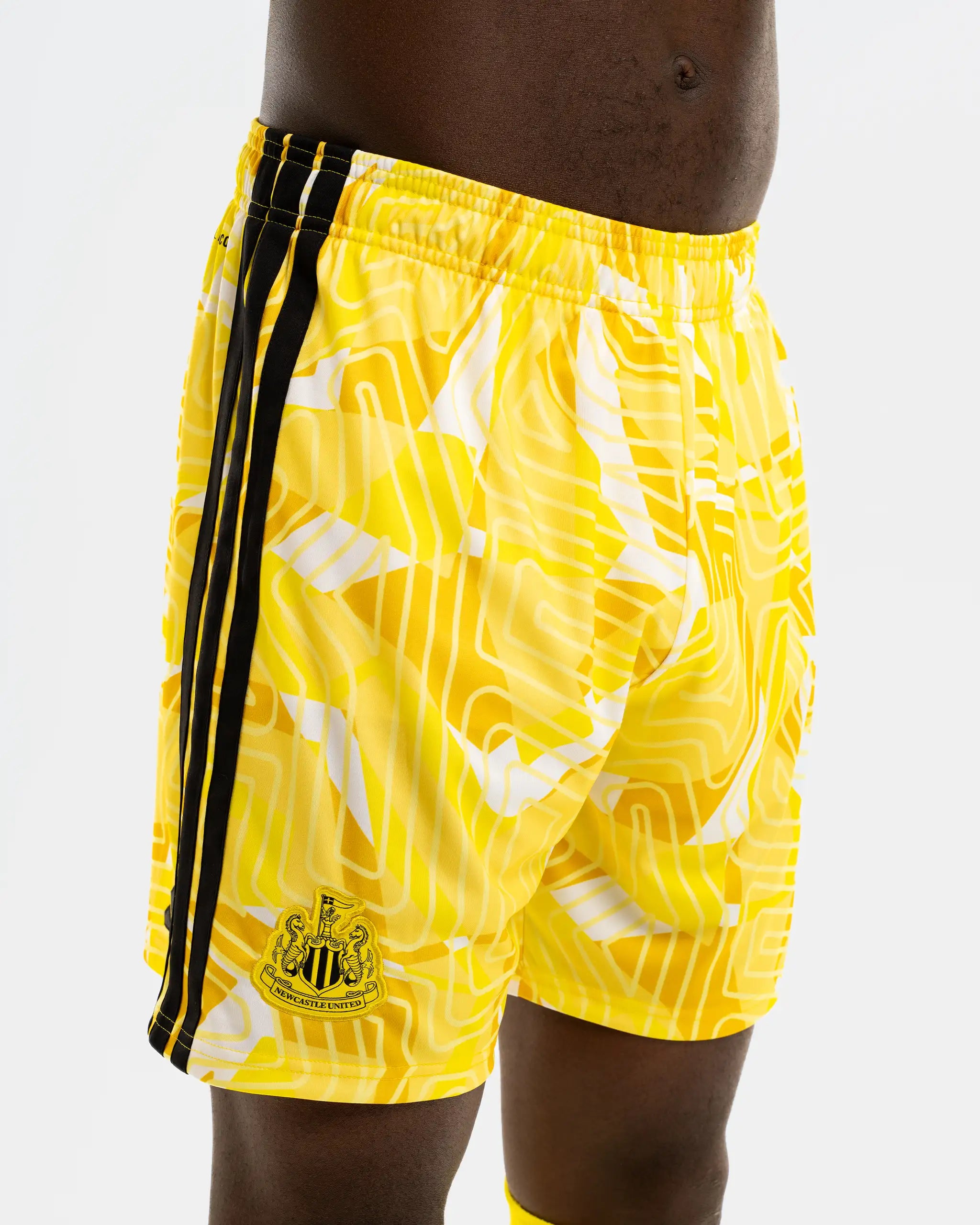 Newcastle United adidas 26/27 Yellow Goalkeeper Shorts