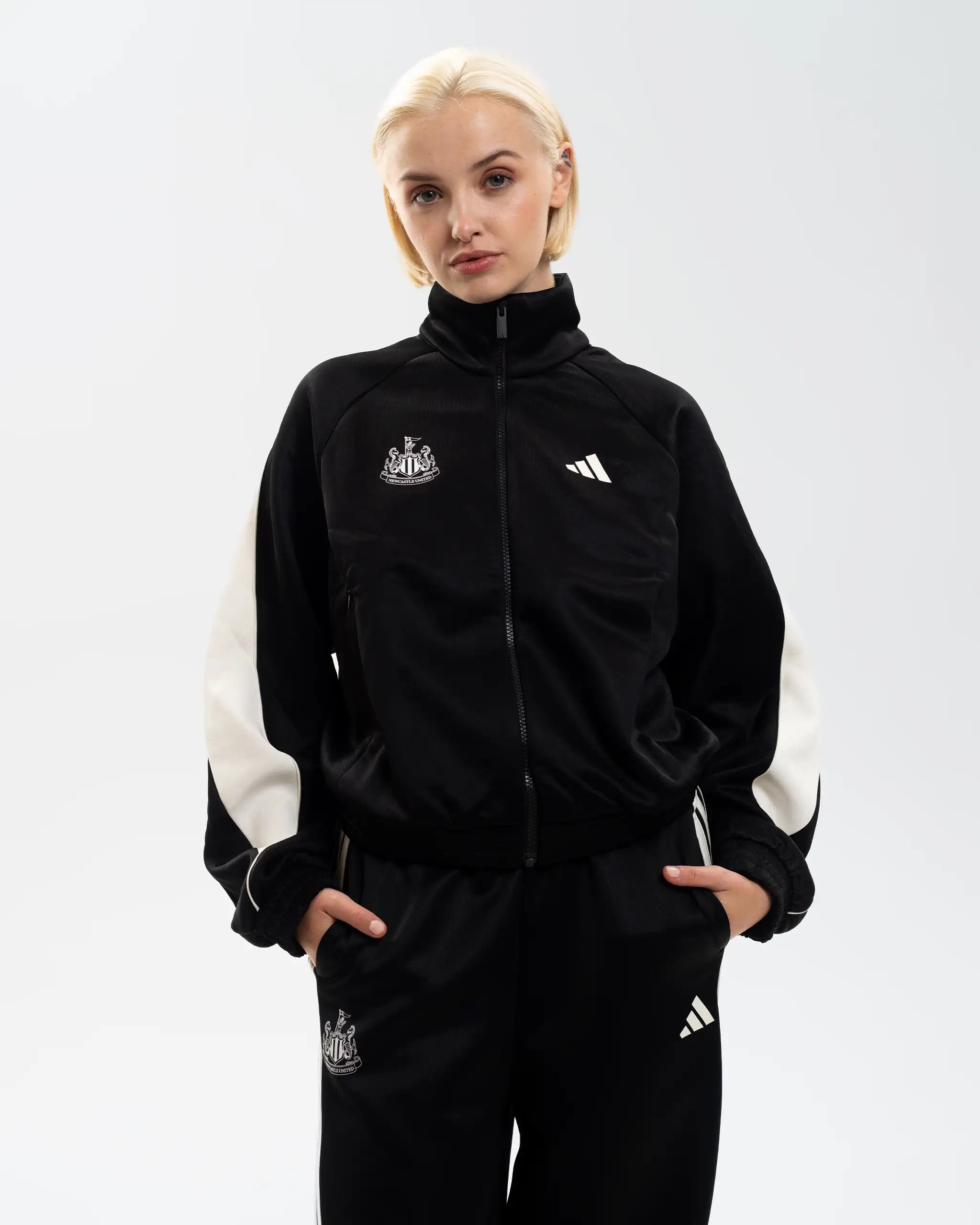 Newcastle United adidas Women's Black Bomber Jacket