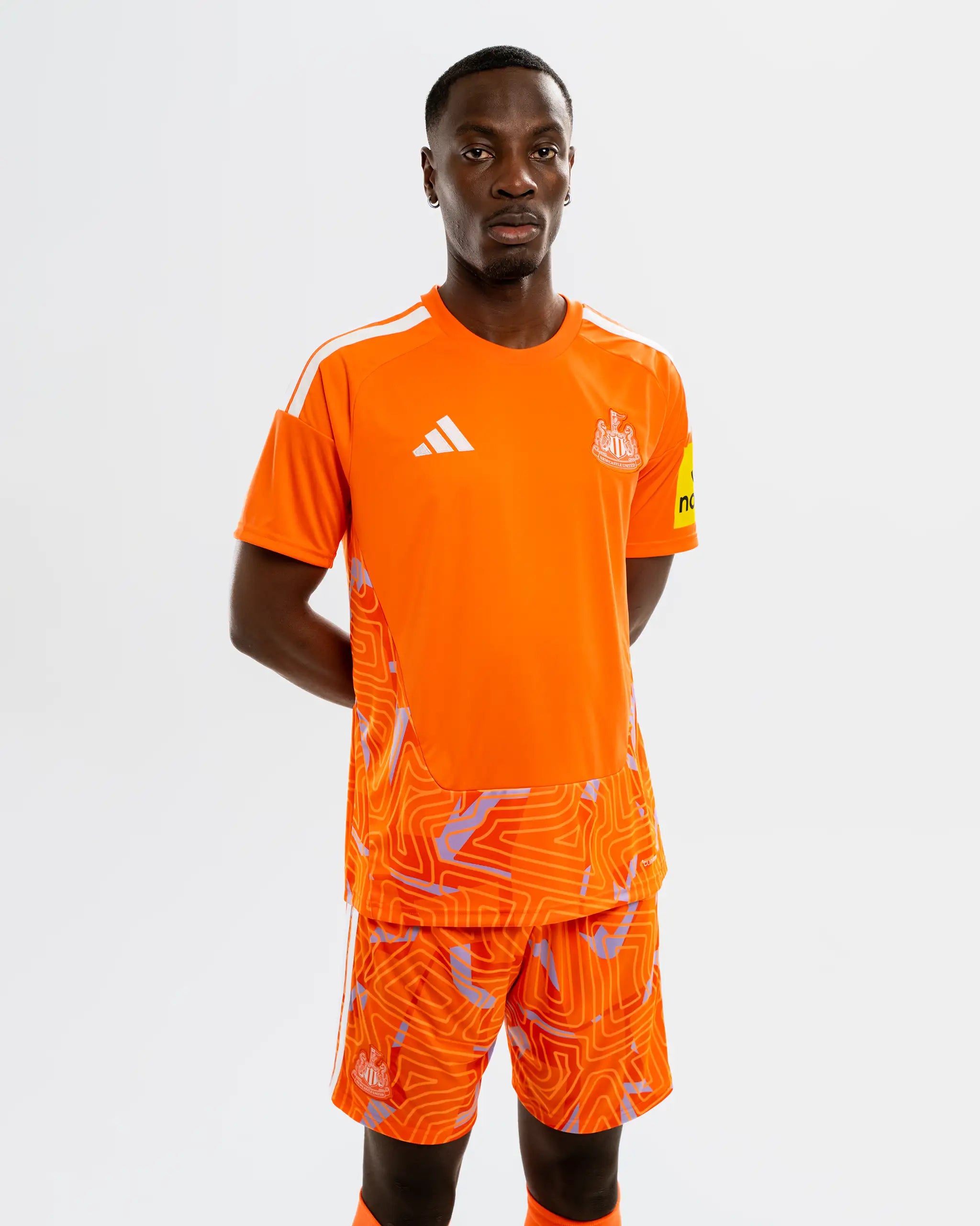 Newcastle United adidas 26/27 Orange Goalkeeper Shorts