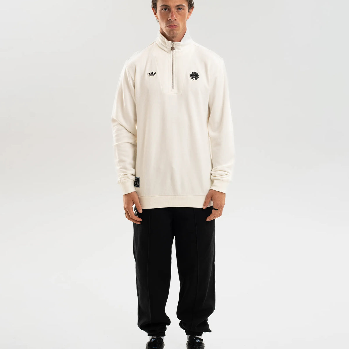 Newcastle United adidas Terrace Icons Half-Zip Sweater | 80s
