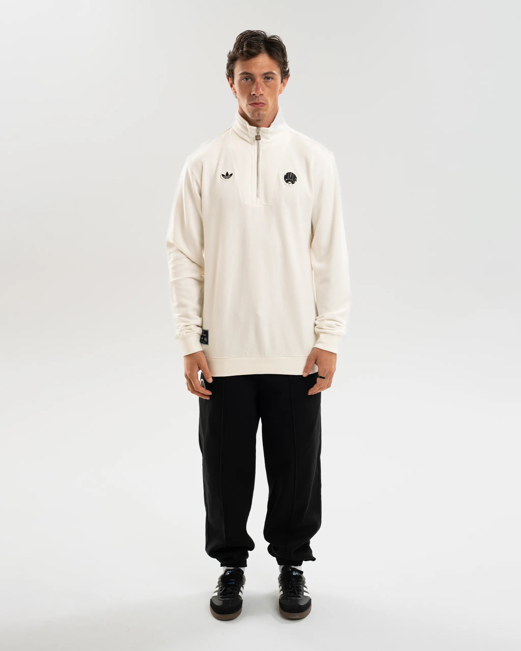 Newcastle United adidas 25/26 Terrace Icons Half Zip Sweater