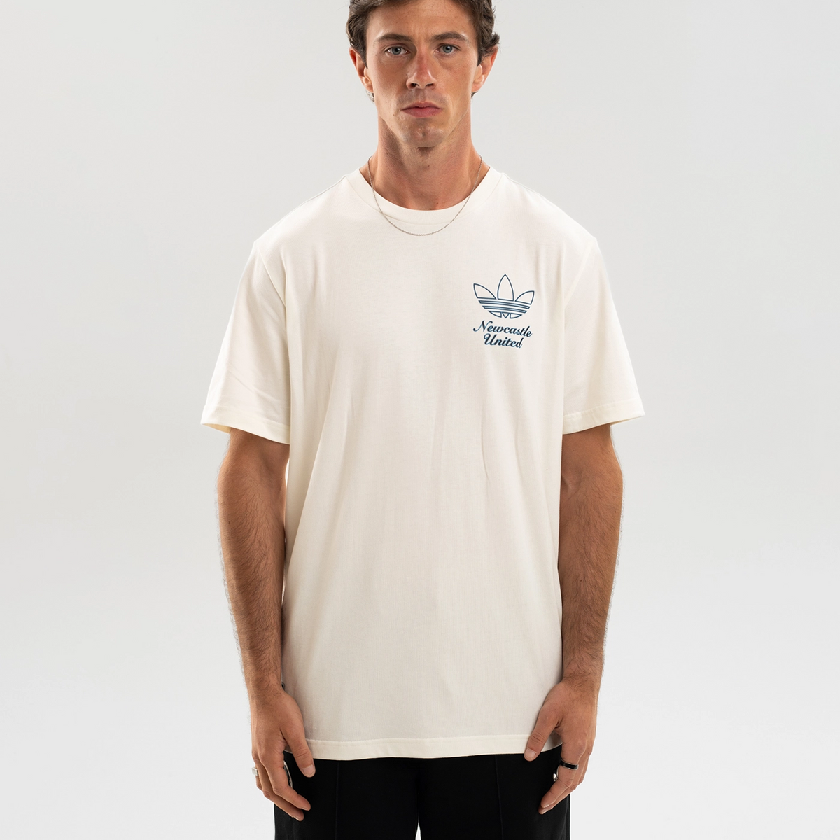 Newcastle United adidas Terrace Icons Off-White Tee | Official