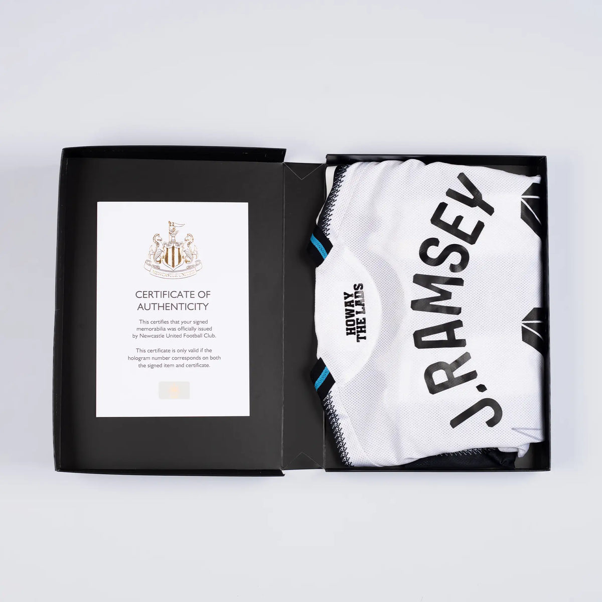 Newcastle United RAMSEY 25/26 Boxed Signed Home Shirt