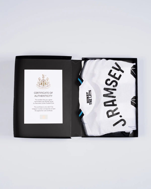Newcastle United J. RAMSEY 25/26 Boxed Signed Home Shirt