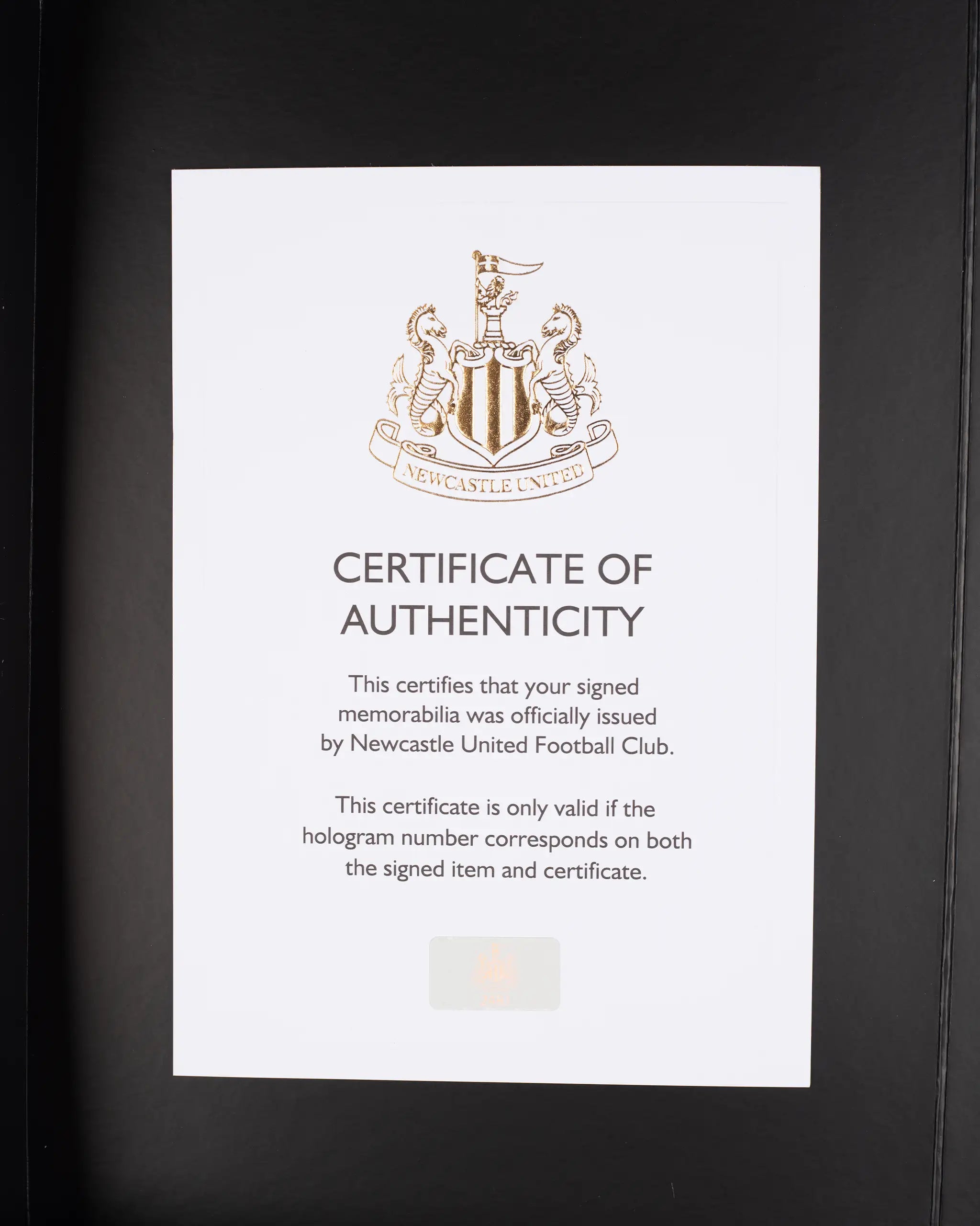 Newcastle United JOELINTON 25/26 Boxed Signed Home Shirt