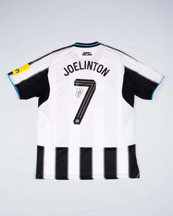 Newcastle United JOELINTON 25/26 Boxed Signed Home Shirt