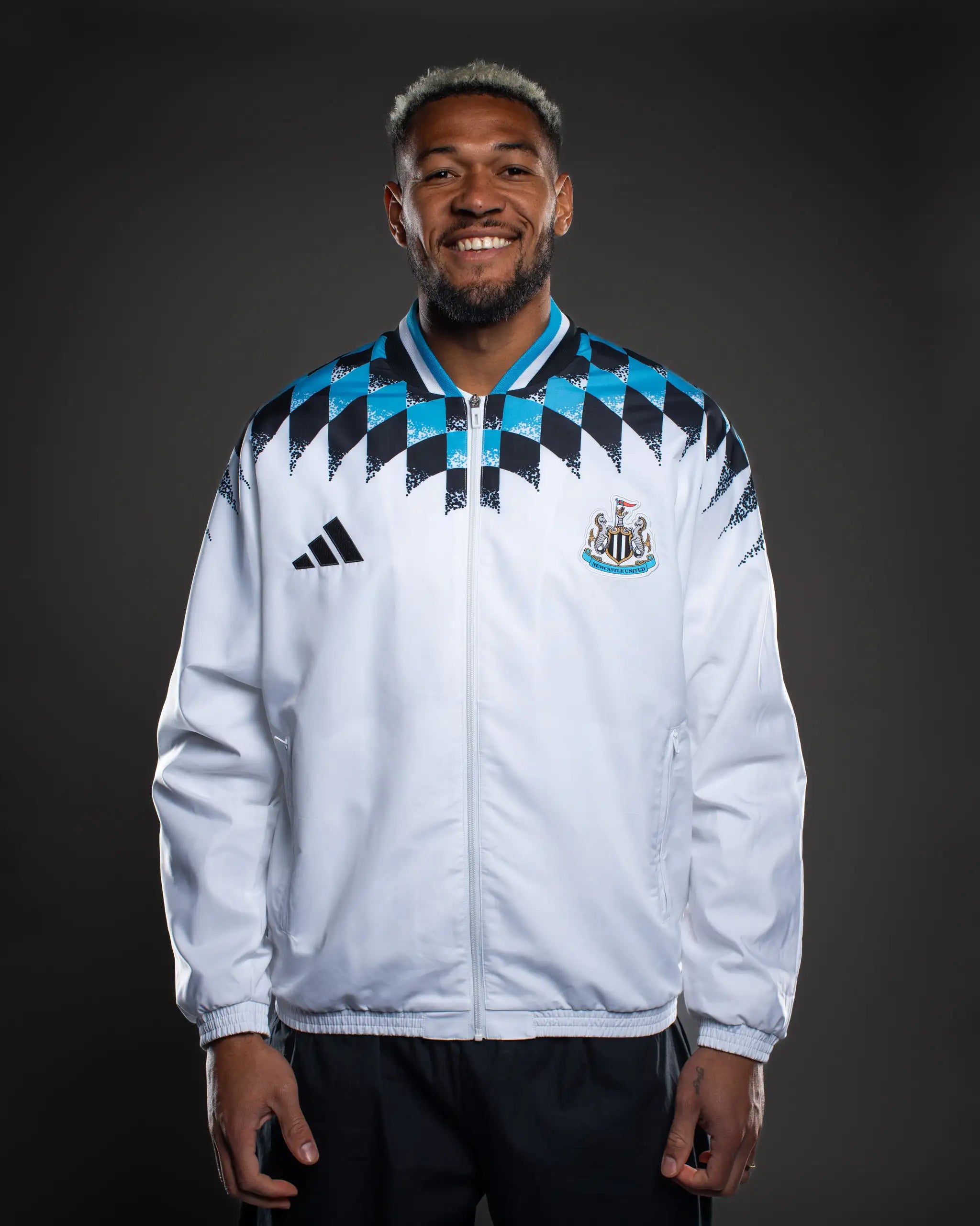 Newcastle United adidas White Stadium Track Top