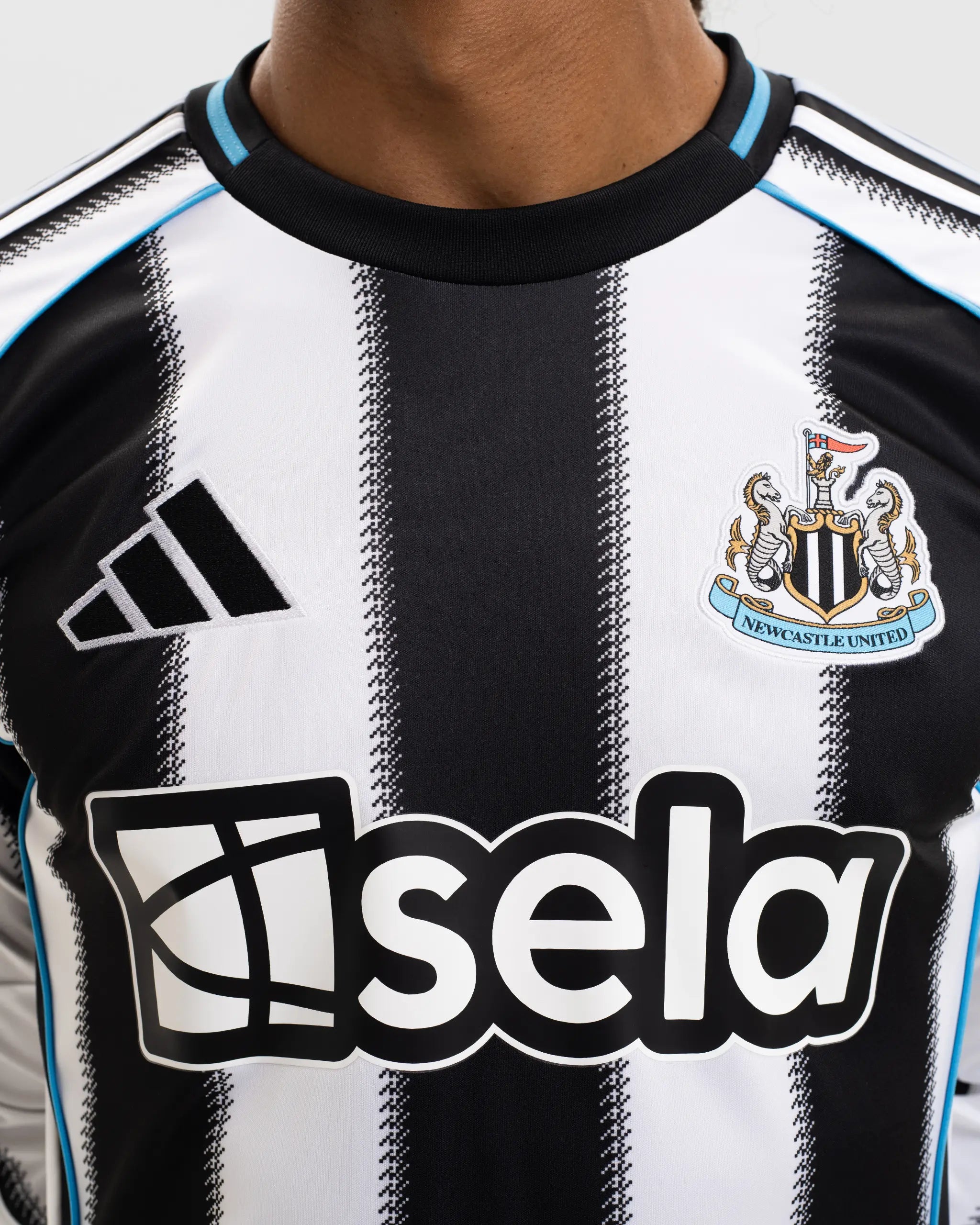 Newcastle United adidas Men's 25/26 Long Sleeve Home Shirt