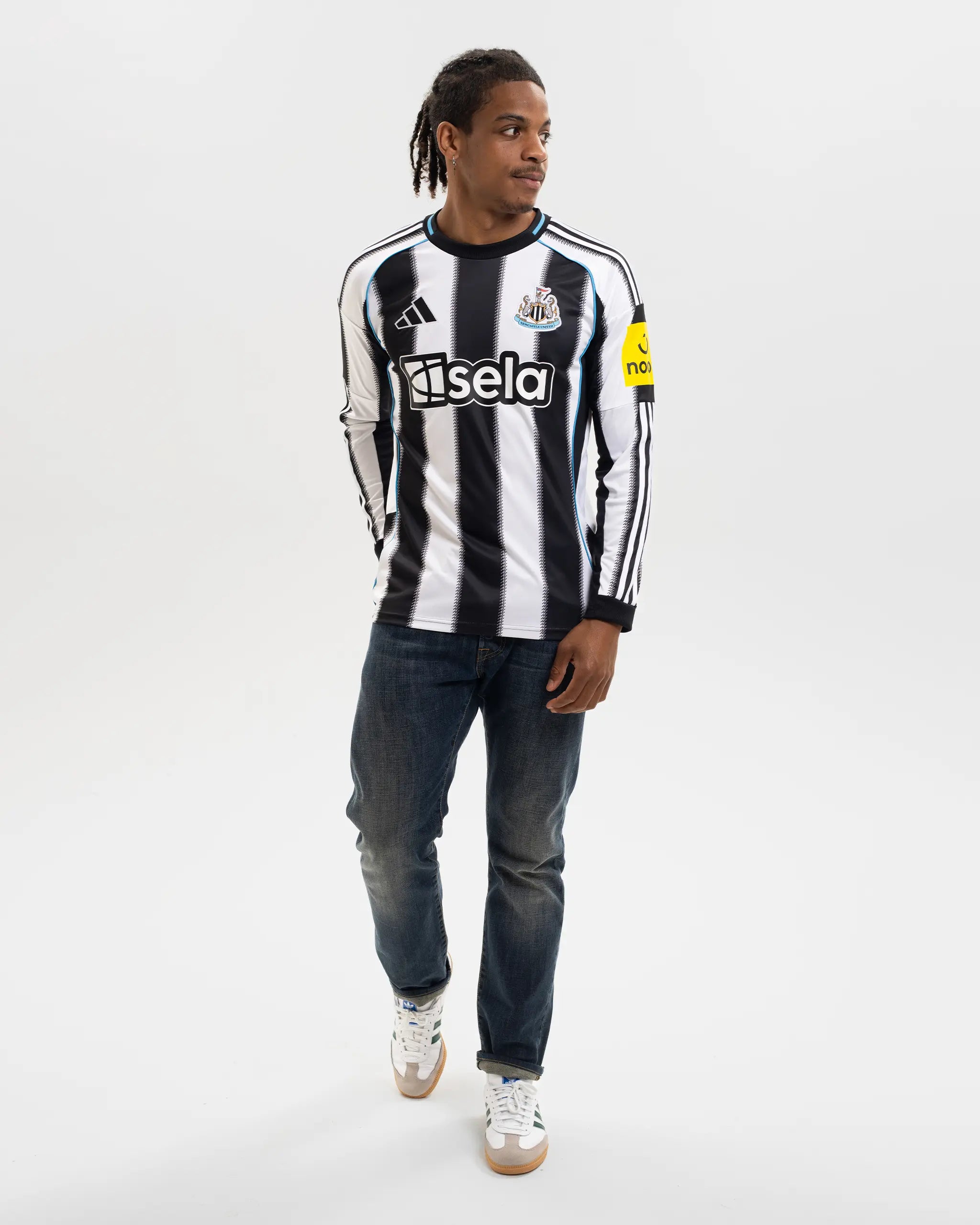 Newcastle United adidas Men's 25/26 Long Sleeve Home Shirt