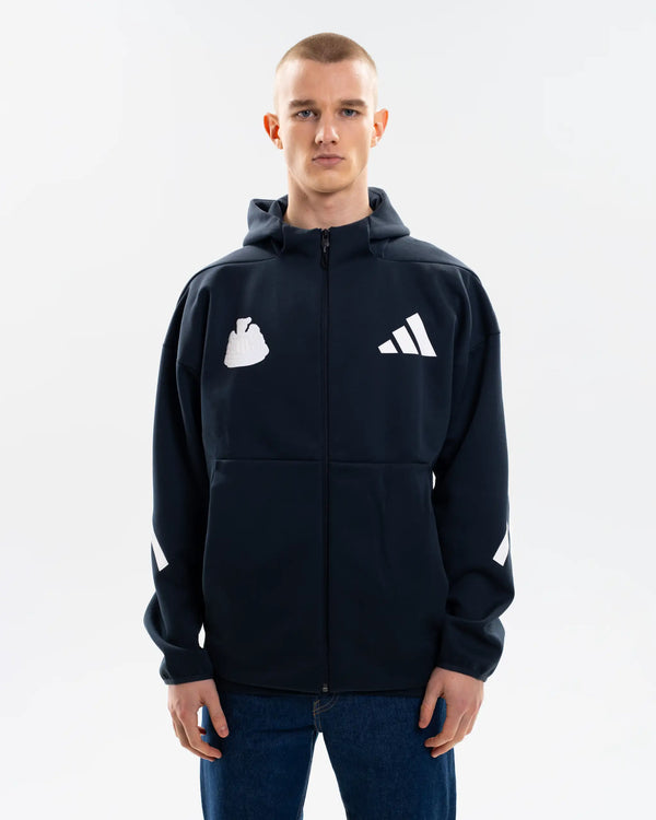 Newcastle United adidas Z.N.E Men's Navy Zip Up Hoodie