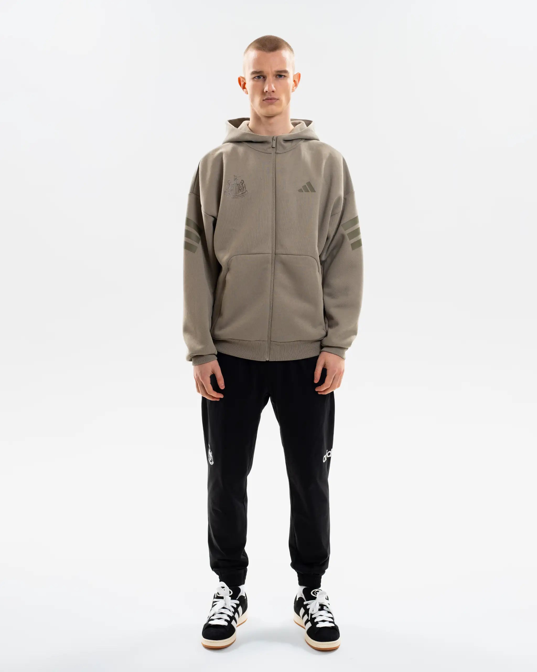 Newcastle United adidas Men's Pebble Zip Up Hoodie