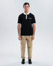Newcastle United Men's Zipped Black Polo Shirt