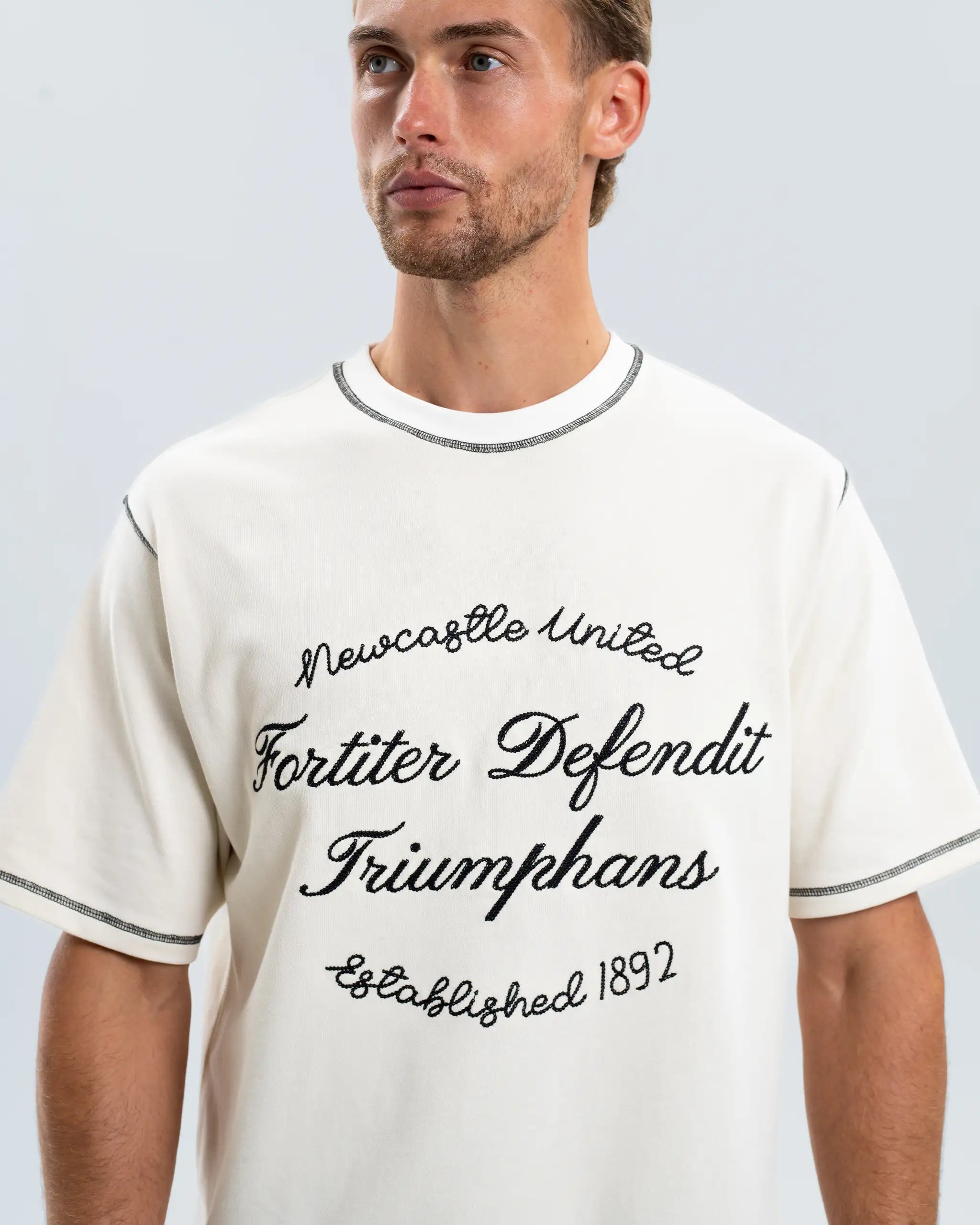 Newcastle United Men's Relaxed Chainstitch T-Shirt