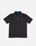 Newcastle United Men's Charcoal Textured Polo Shirt