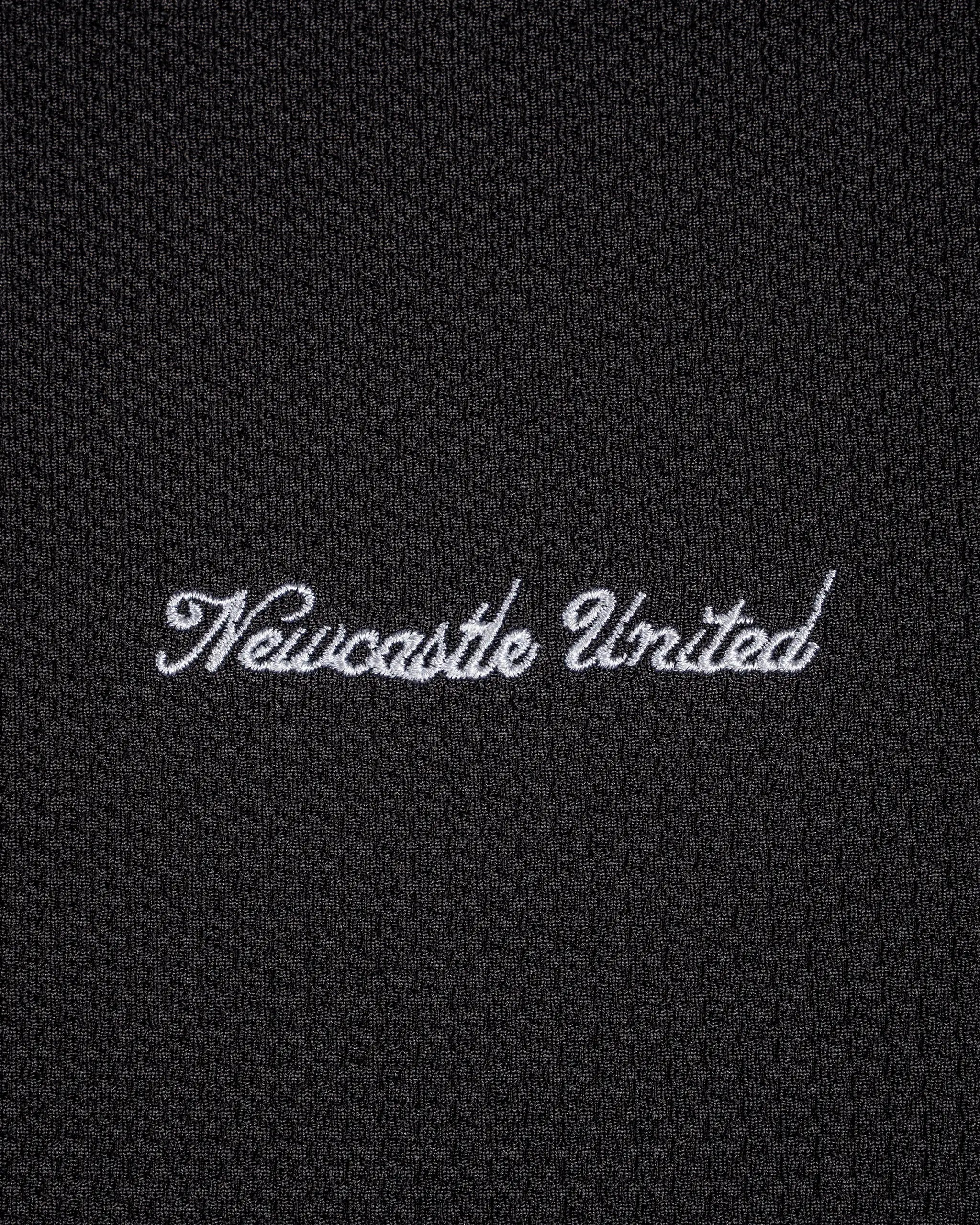 Newcastle United Men's Charcoal Textured Polo Shirt