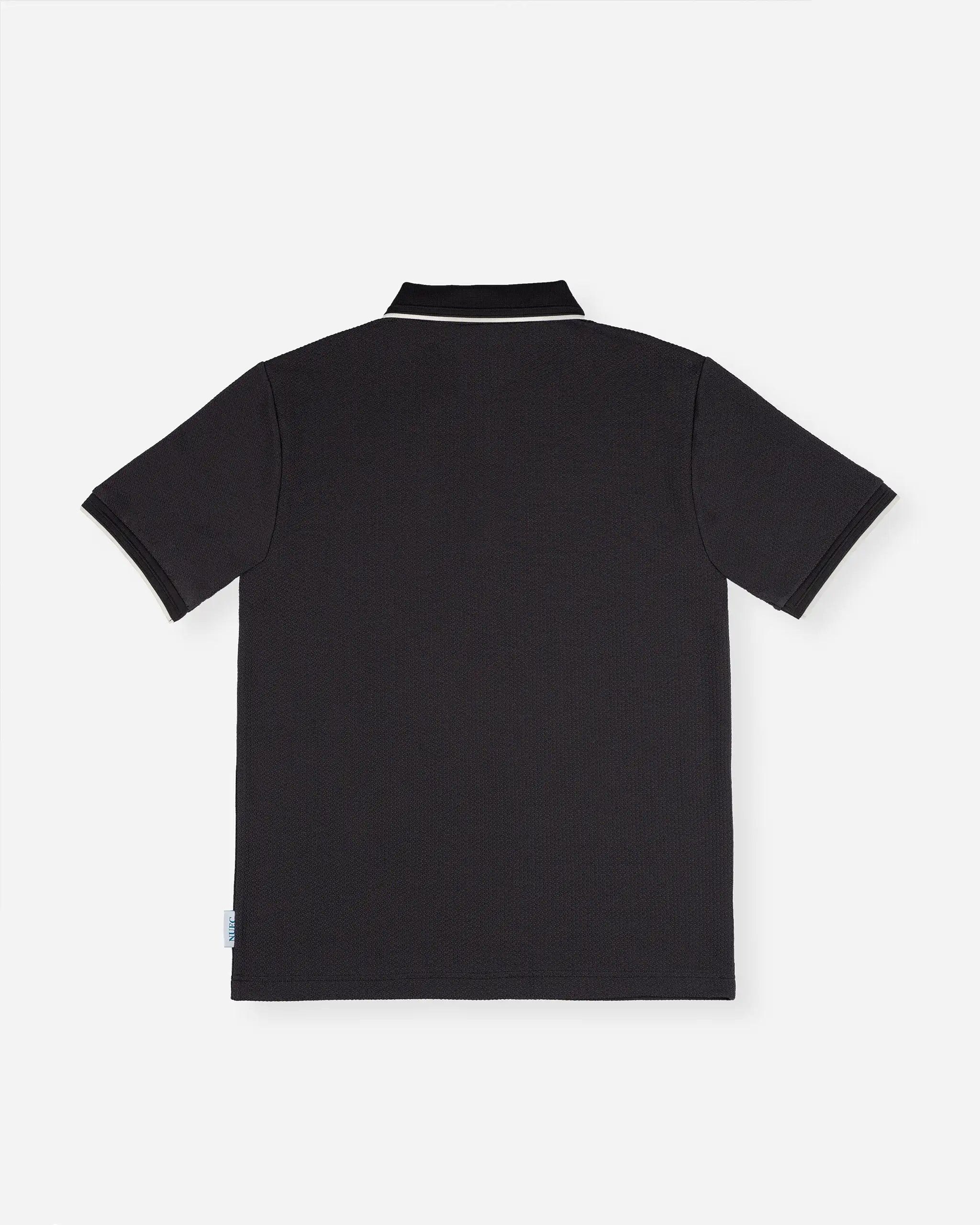 Newcastle United Men's Charcoal Textured Polo Shirt