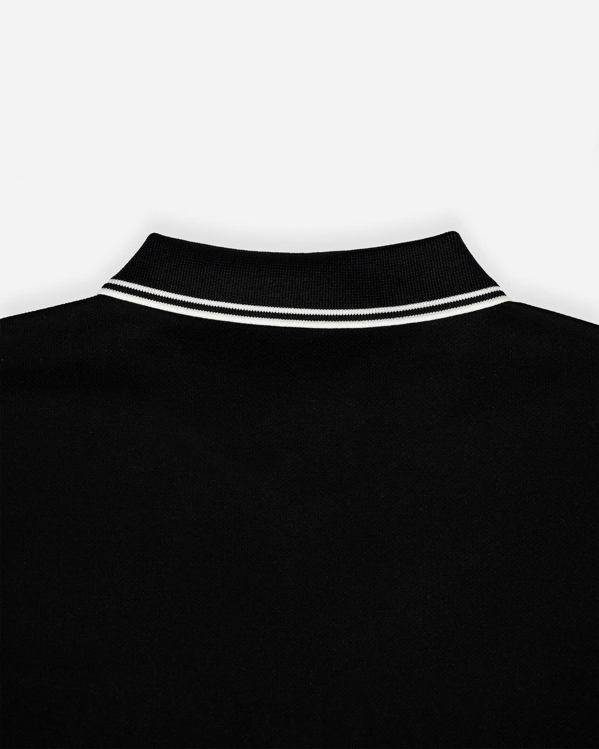 Newcastle United Men's Black Polo Shirt with Panel Detailing