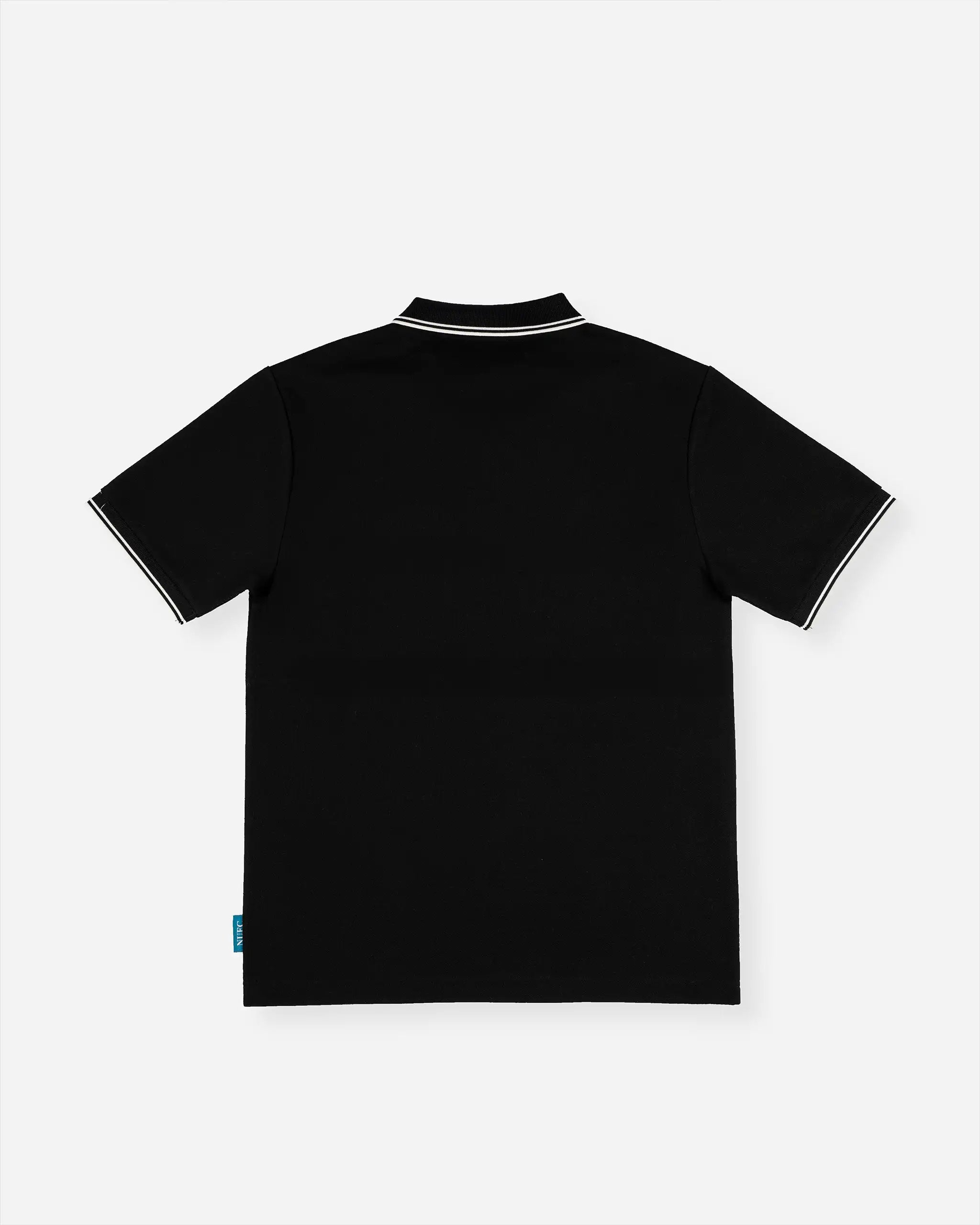 Newcastle United Men's Black Polo Shirt with Panel Detailing