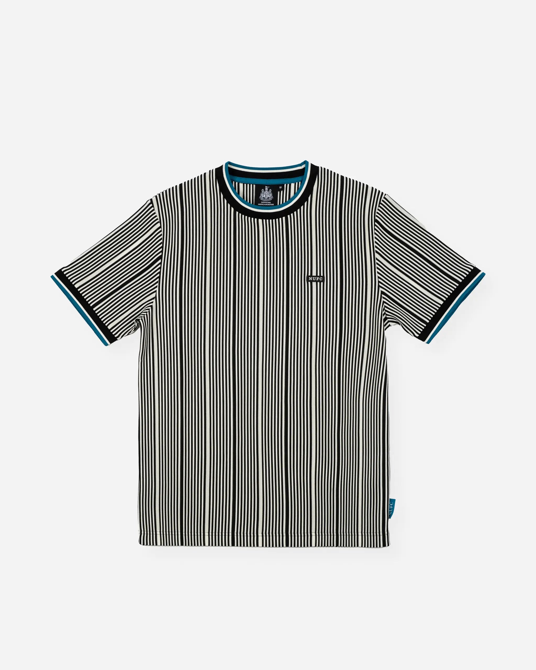 Newcastle United Men's Black Striped T-Shirt