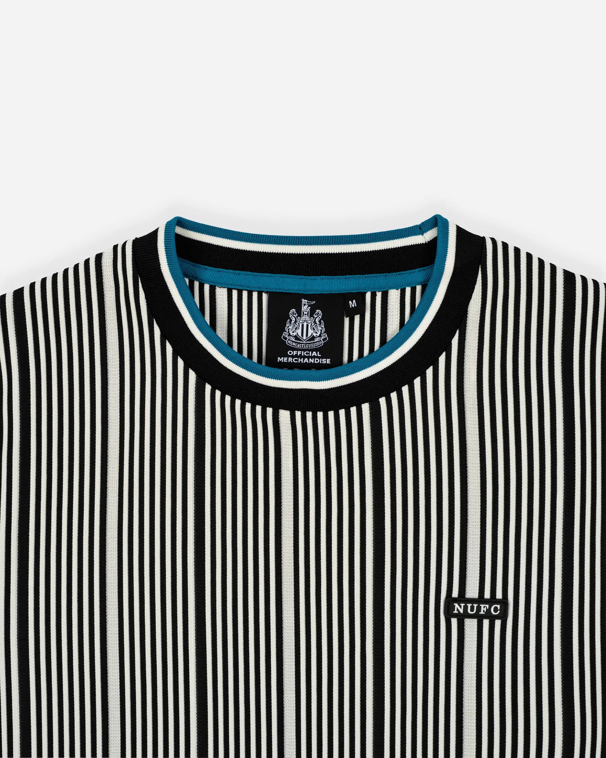 Newcastle United Men's Black Striped T-Shirt