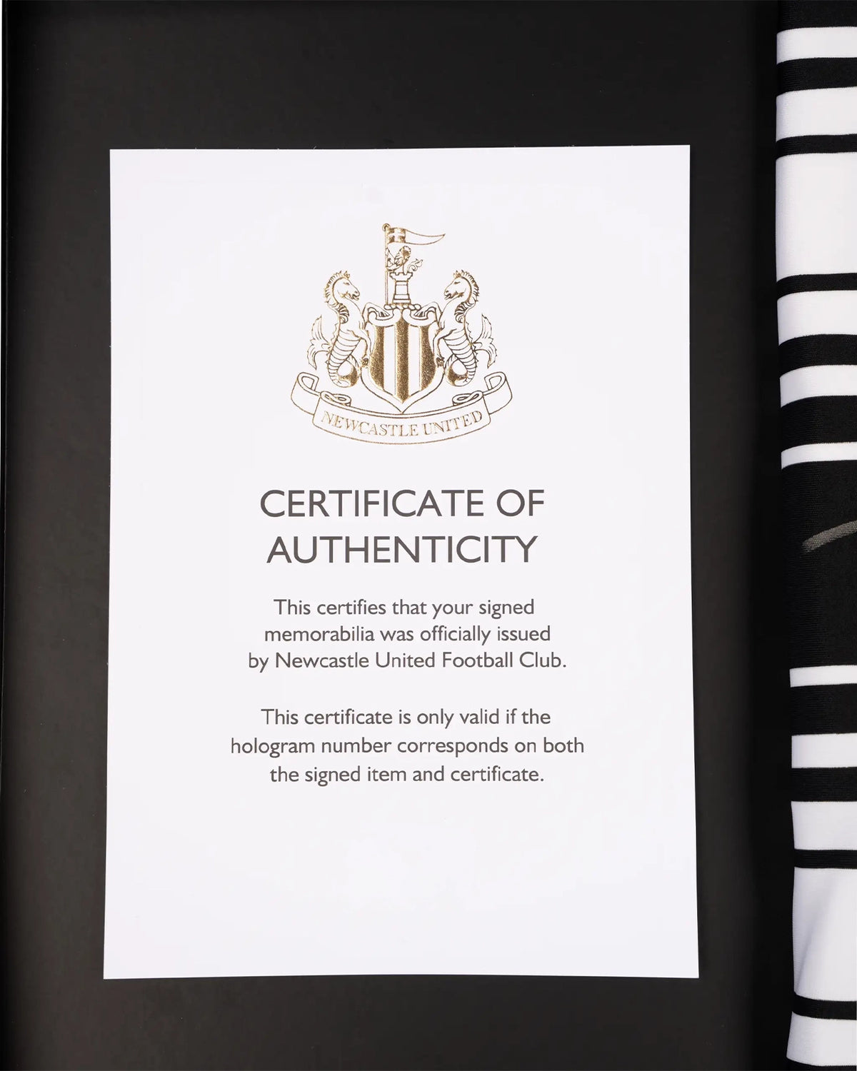 Newcastle United JAISSLE 26/27 Boxed Signed Home Shirt