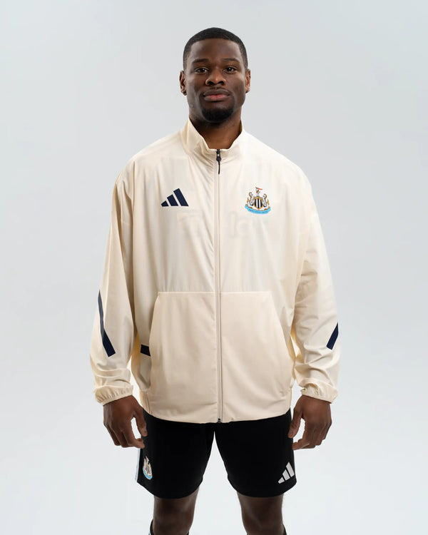 Newcastle United adidas 25/26 Off White Anthem Jacket