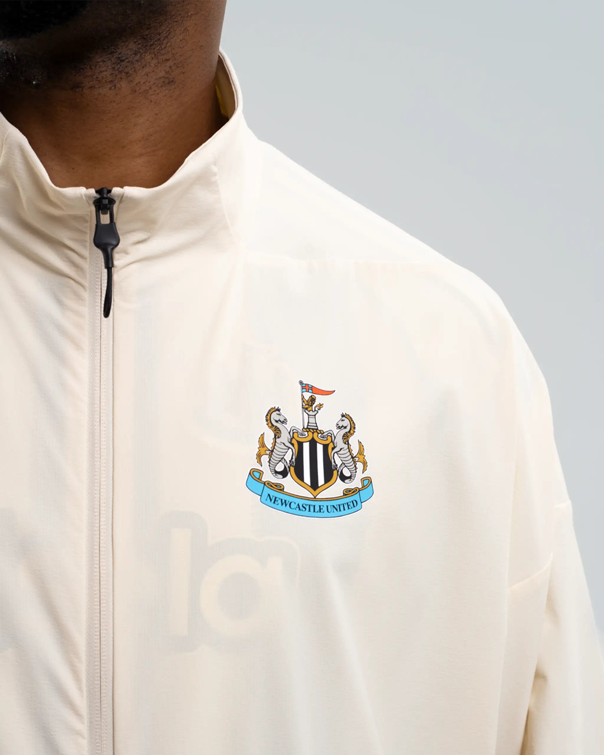 Newcastle United adidas 25/26 Off White Anthem Jacket