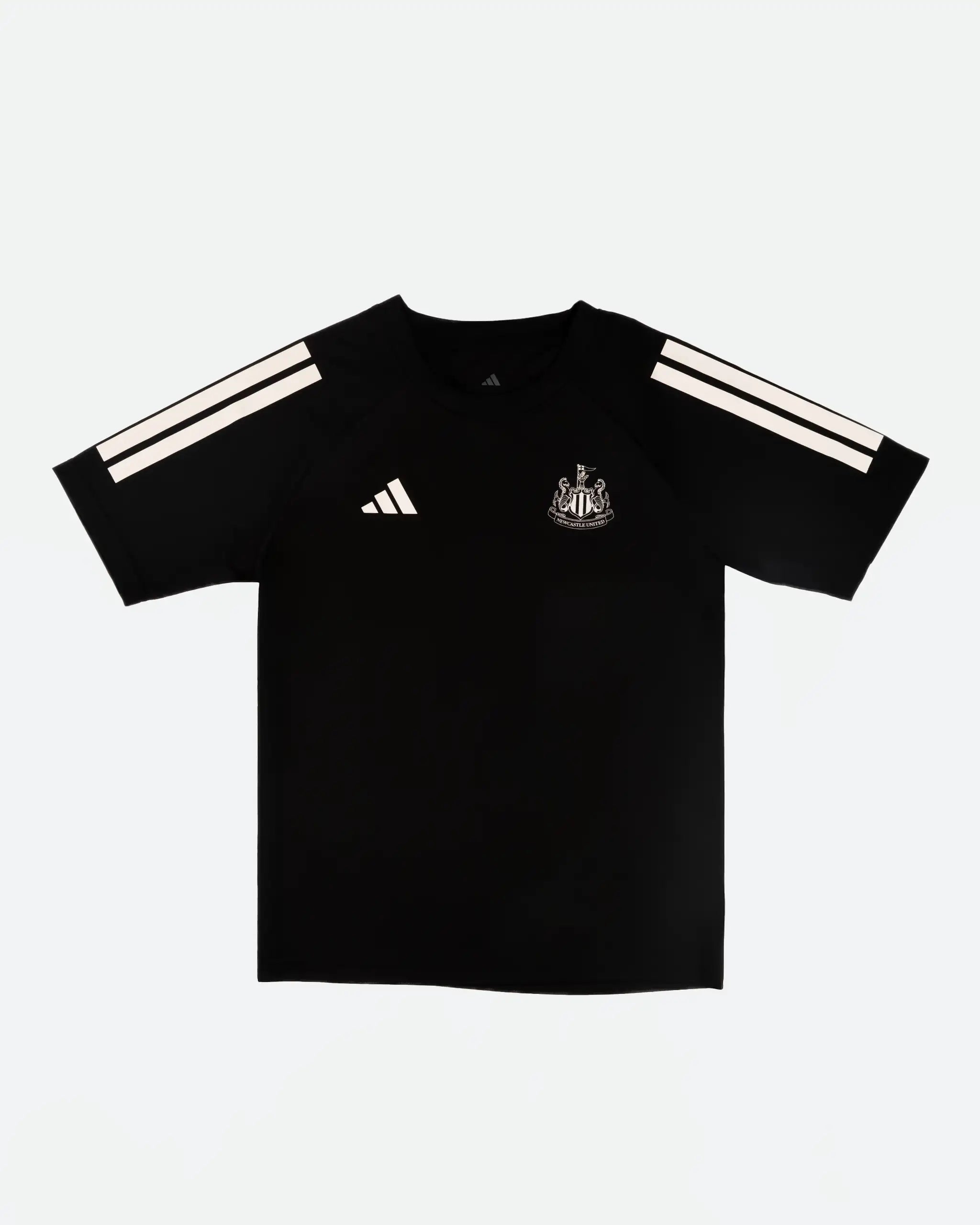Newcastle United adidas Kids' 3-Stripe Black Tee