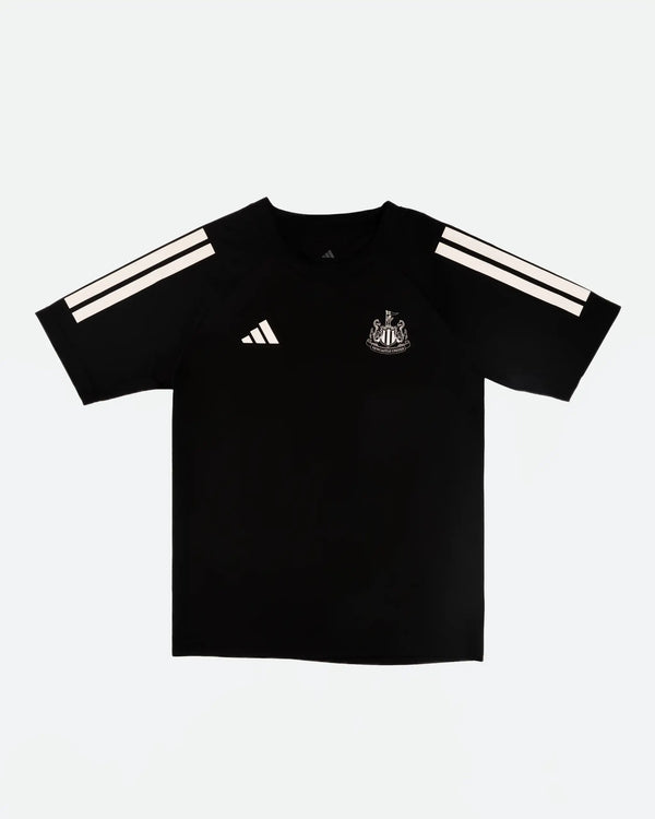 Newcastle United adidas Kids' 3-Stripe Black Tee