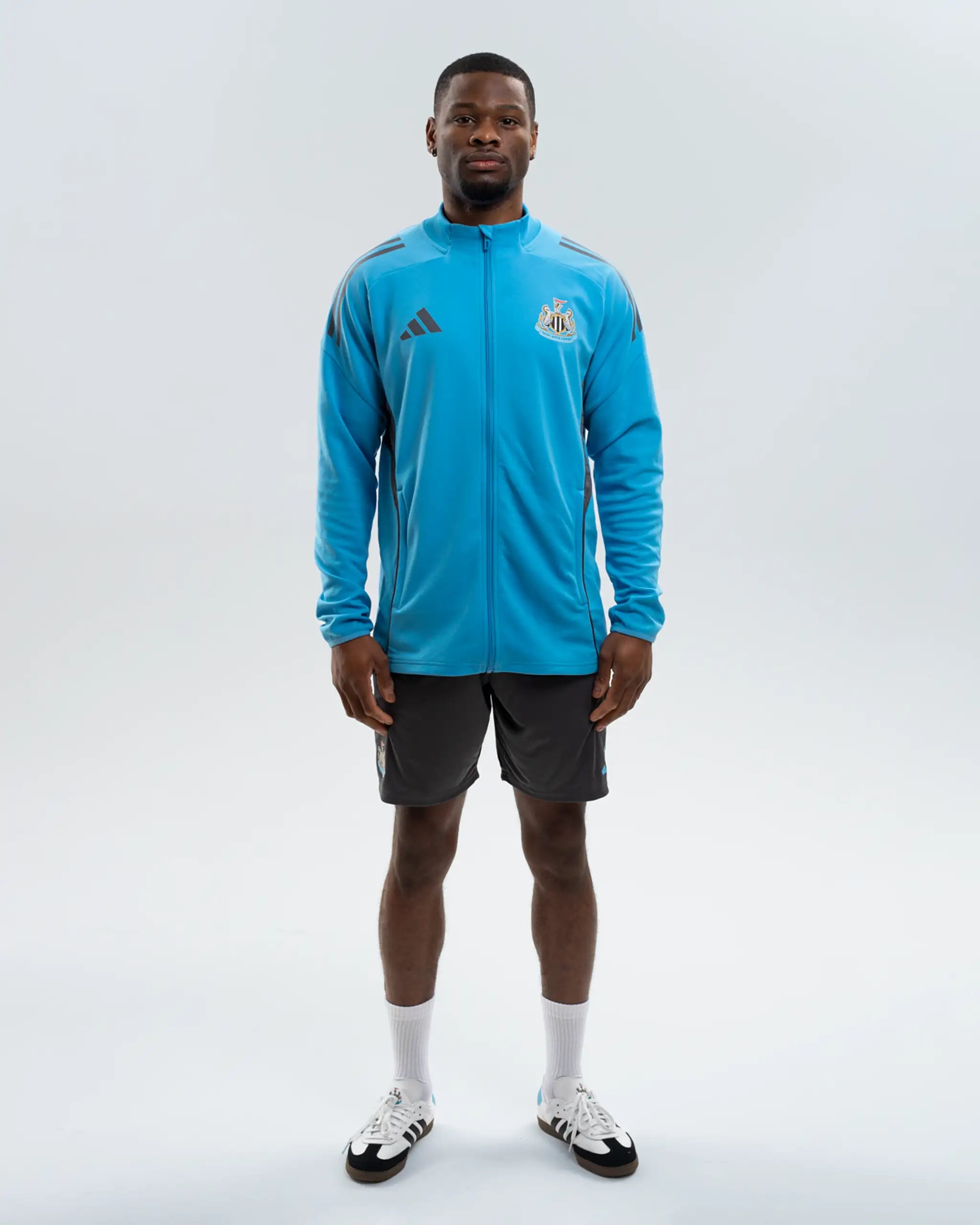 Newcastle United adidas 25/26 Players Range Blue Zip Up Jacket
