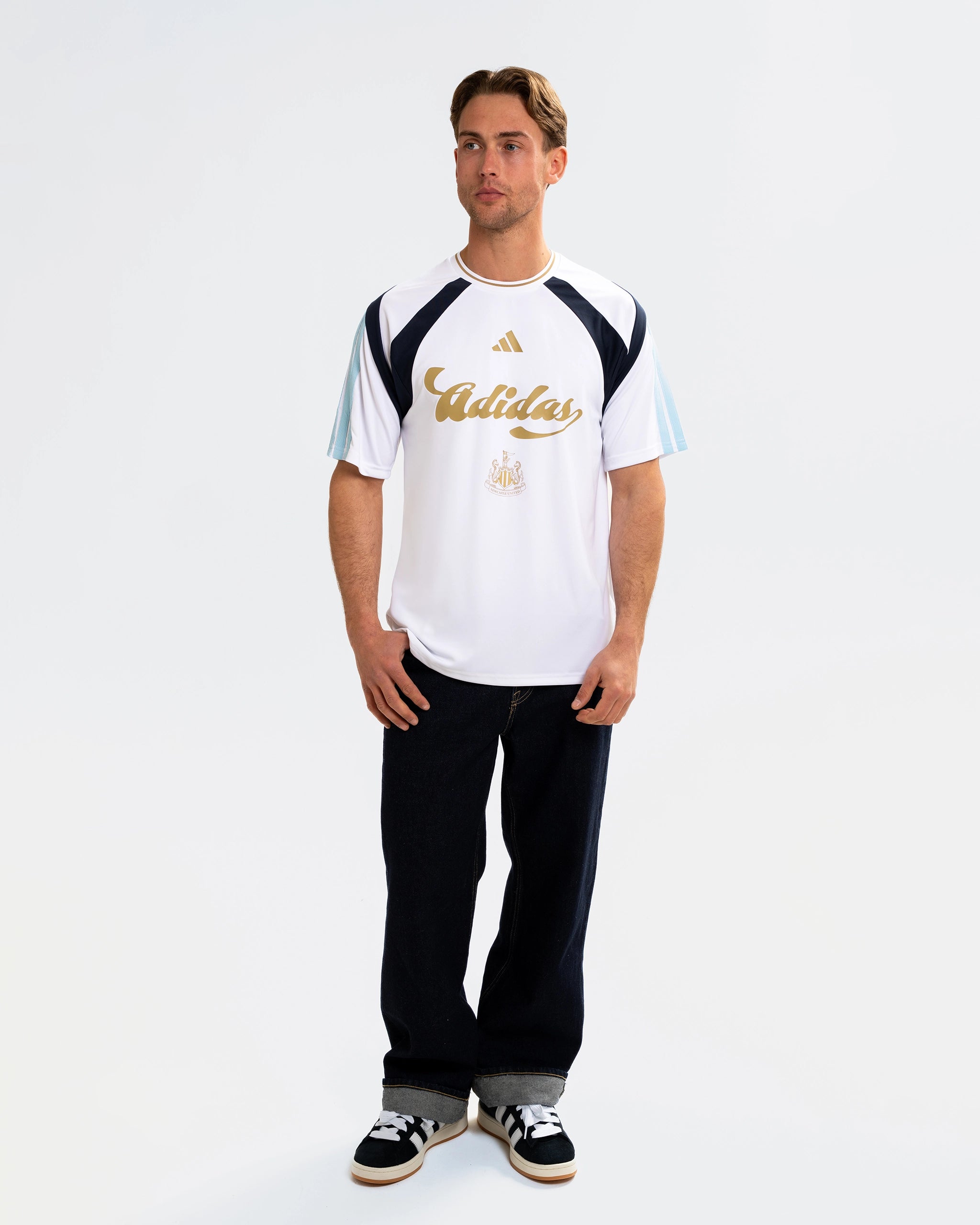Newcastle United adidas White Tiro Tee