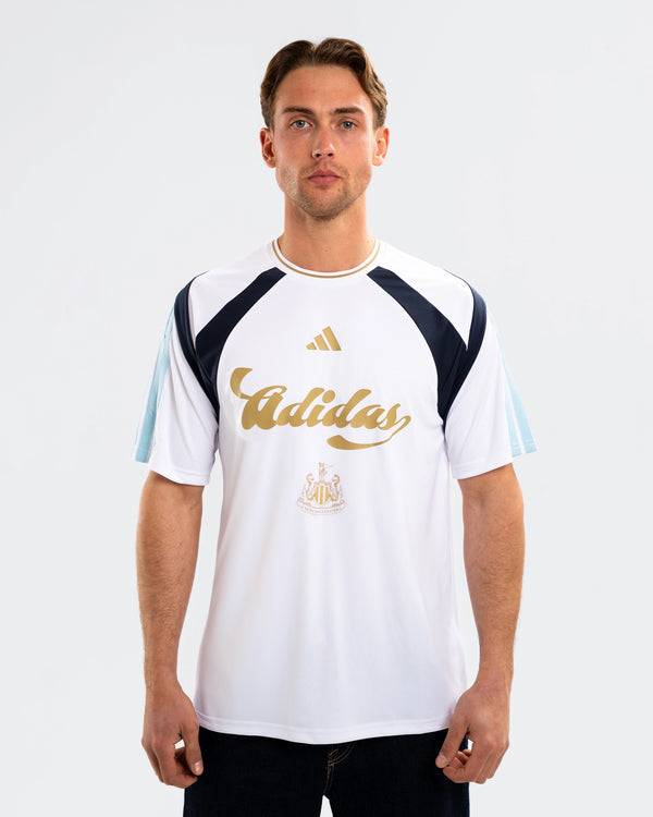 Newcastle United adidas White Tiro Tee