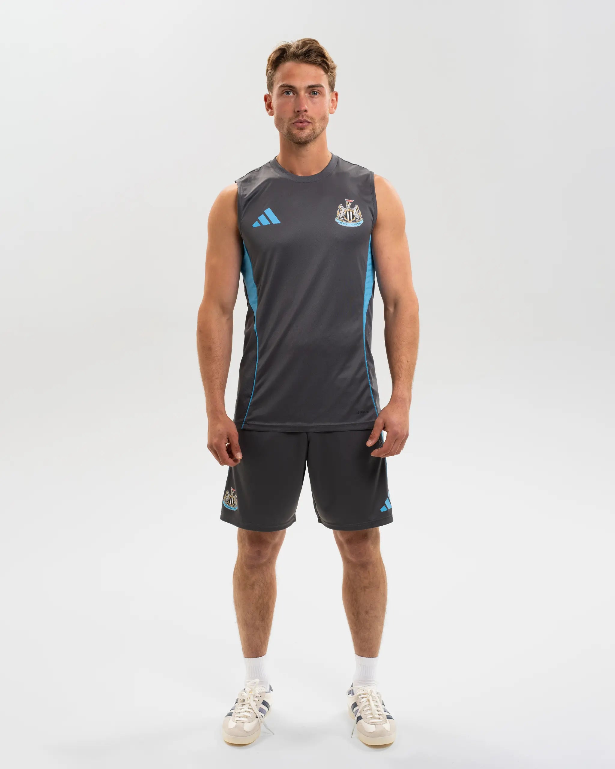 Newcastle United adidas 25/26 Players Range Grey Training Vest