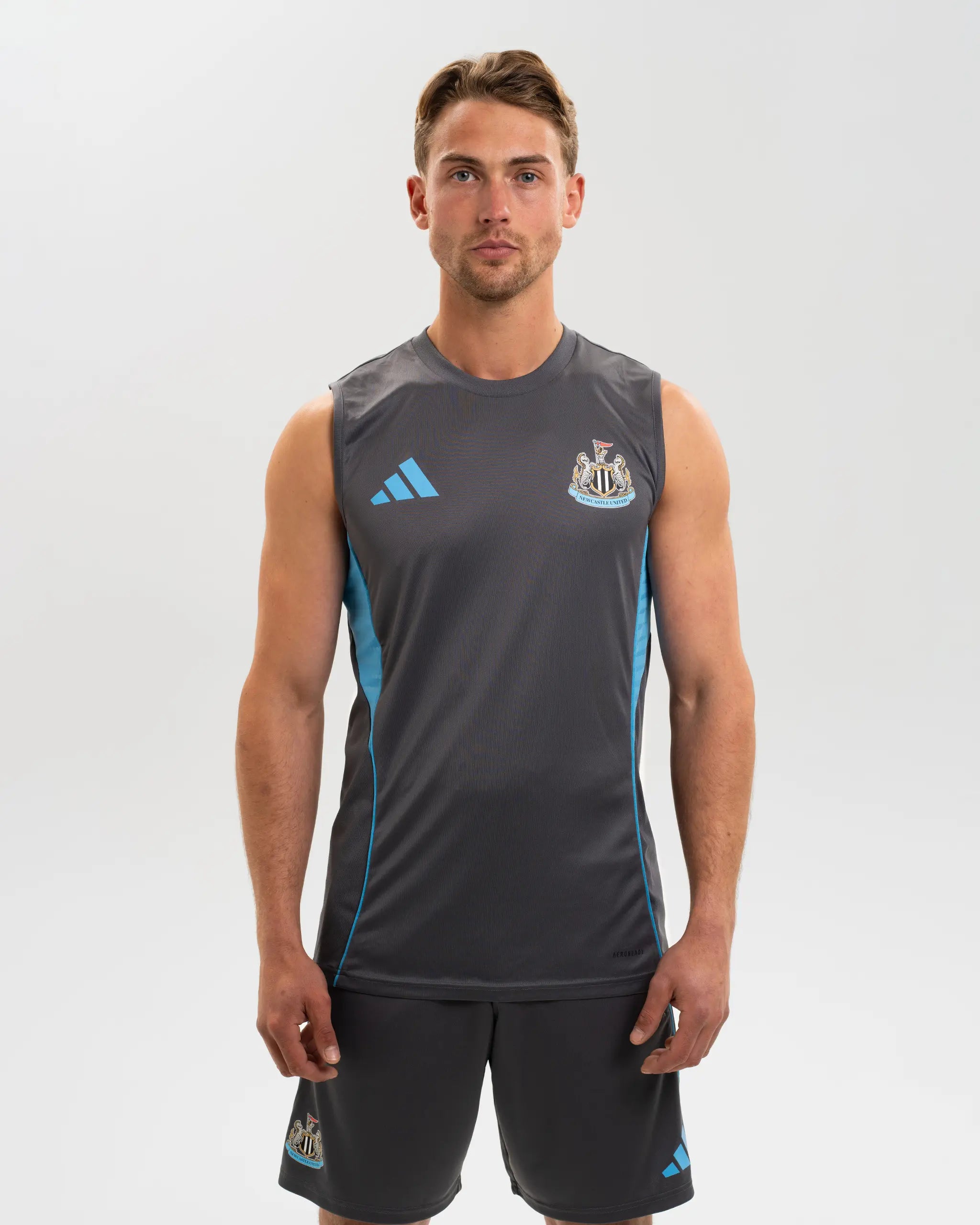 Newcastle United adidas 25/26 Players Range Grey Training Vest