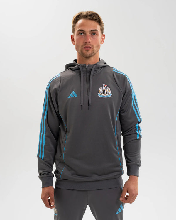 Newcastle United adidas 25/26 Players Range Grey Training Hoodie