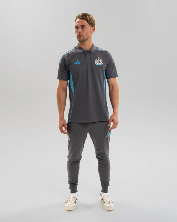 Newcastle United adidas 25/26 Players Range Grey Polo Shirt